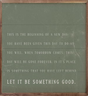 Let It Be Something Good Green
